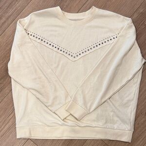 Ariat Cream studded Sweatshirt
